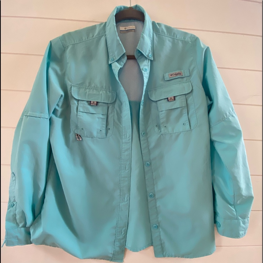 Columbia PFG button up sports shirt
